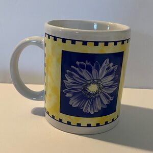 Yellow and‎ Purple Flower Mug